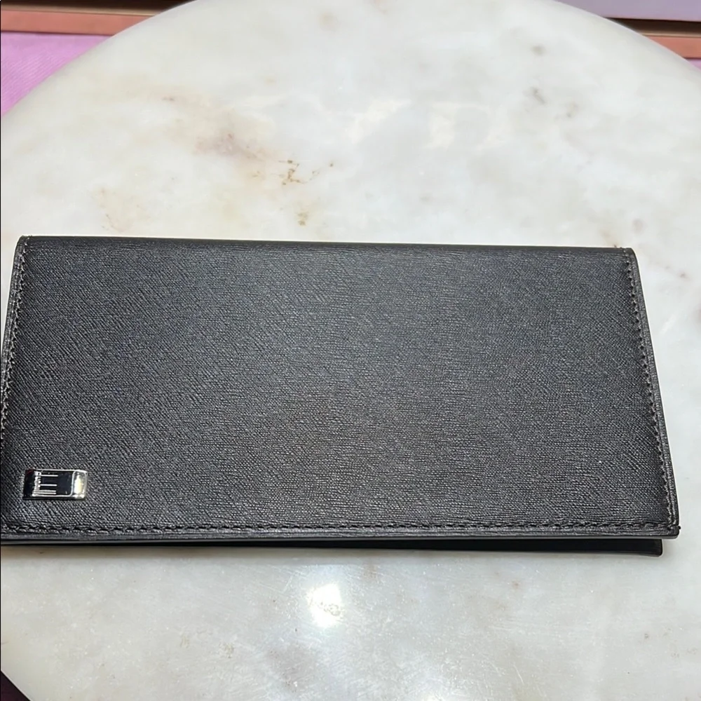 Dunhill Long Wallet Minimalist black Leather NWOT